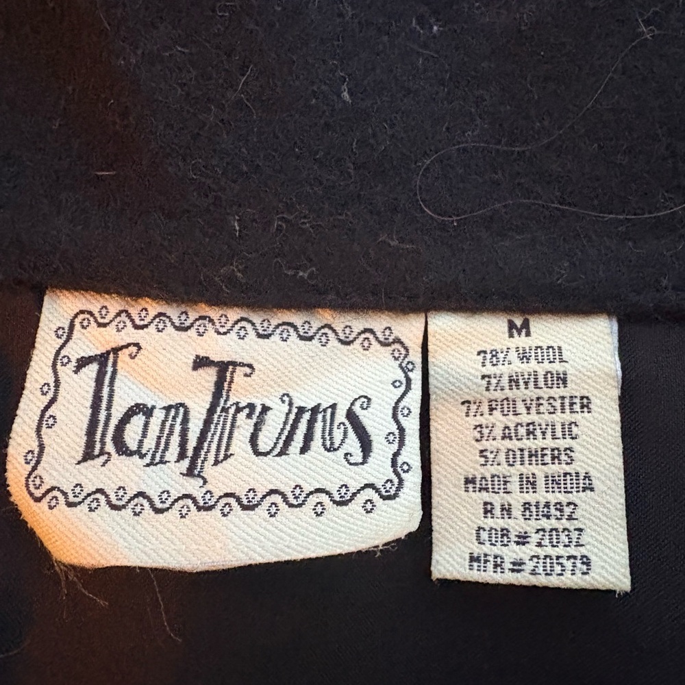 Tantrums Black Wool Blend Vest - Picture 2 of 7